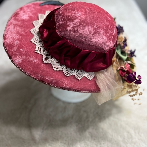 Wayne M Kleaki Victorian flower hat